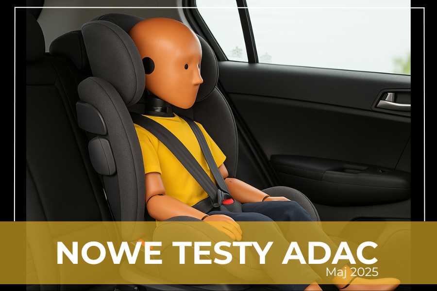 Foteliki samochodowe testy adac 2023