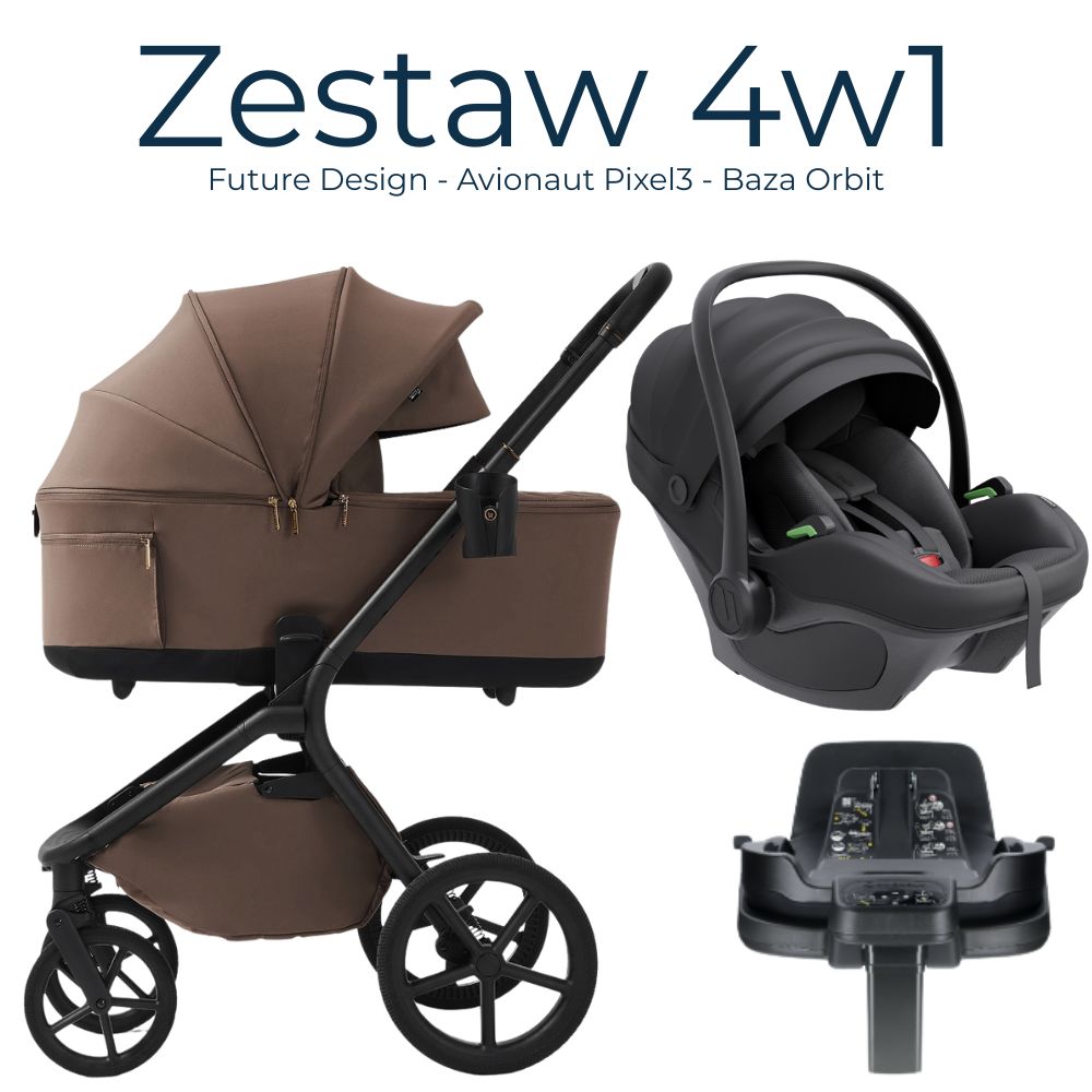 Future Design Inspiro 4W1 Essential Mokka Zestaw 4w1 : Future Design Inspiro + Avionaut Pixel 3 z Bazą Orbit - obrazek 1